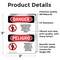Signmission Unauthorized Persons Not Permitted Bilingual Danger Sign, Vinyl Decal, 3.5in W x 5in L, 2PK OS-2PACK-DS-D-35-VS-1597 - alternate 2